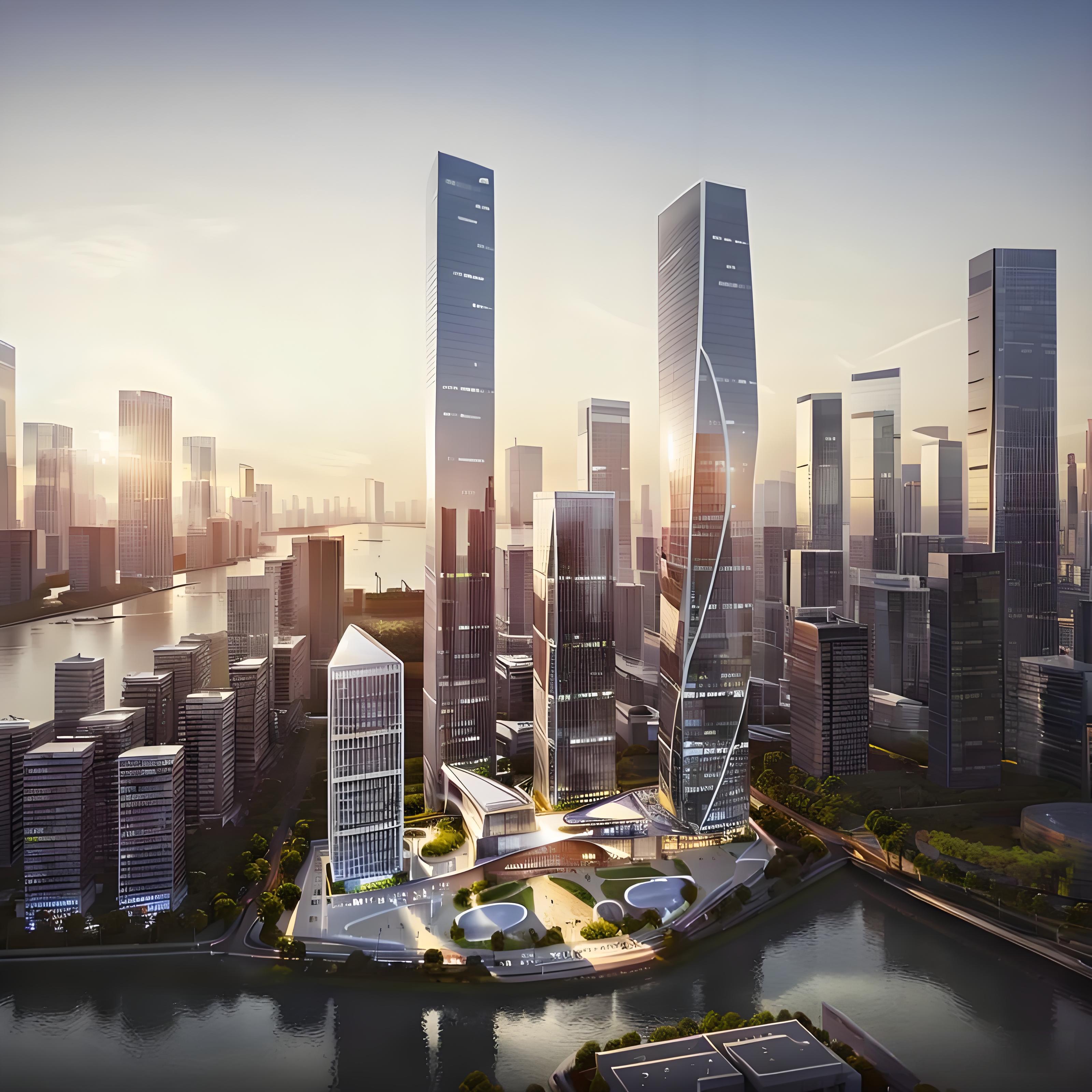 Modern city skyline